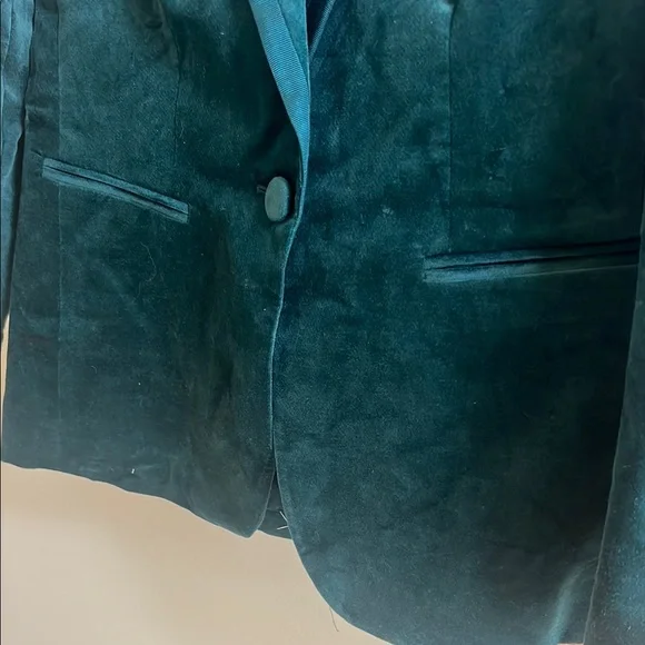 J. Crew Women's Green Velvet Blazer Size 00 New With Tag
